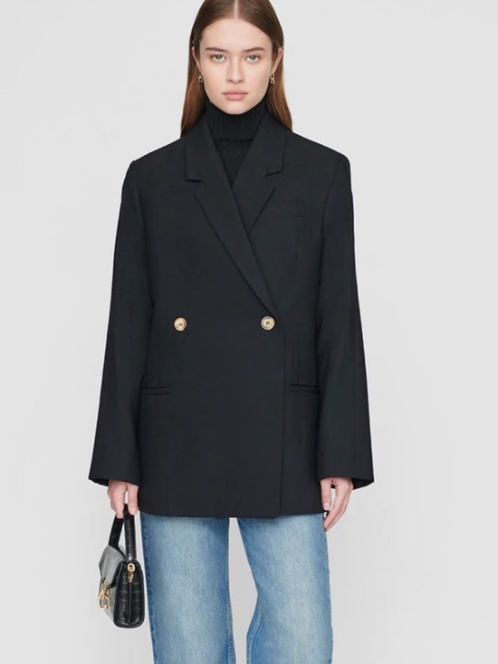 Anine Bing Jackets & Blazers - Anine Bing Kaia Double-Breasted Blazer